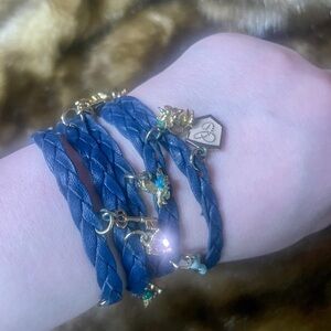 🐭 Kidada for Disney Couture Cinderella Leather Wrap Bracelet 💕EUC